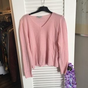 Best Firenze 2 fili Borgo fiorito Firenze 100% cashmere rose pale. Used once